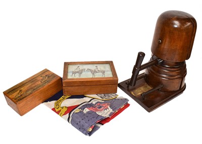 Lot 31 - An early 20th century milliners hat stretcher,...