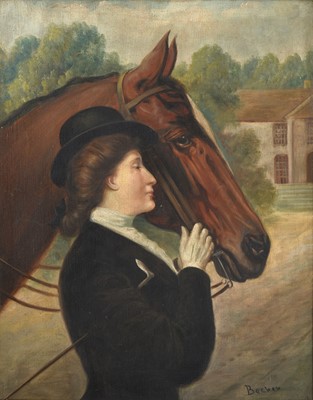 Lot 126 - {} *Becker (19th/20th century) An elegant lady...
