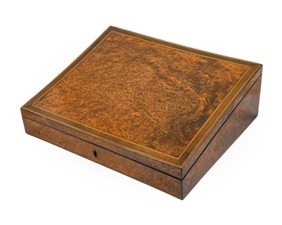 Lot 1004 - A Victorian Amboyna and Ebony and Boxwood...