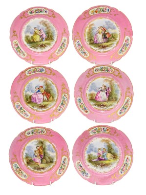 Lot 663 - A Sevres-Style Porcelain Dessert Service, late...