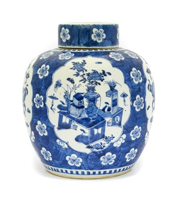 Lot 72 - {} A Chinese Porcelain Ginger Jar and Cover,...