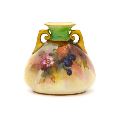 Lot 26 - {} A Royal Worcester Hadley Ware Vase, circa...