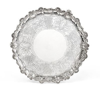 Lot 2005 - A George II Silver Salver