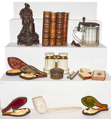 Lot 250 - A 19th century glass decanter set mounted in a...