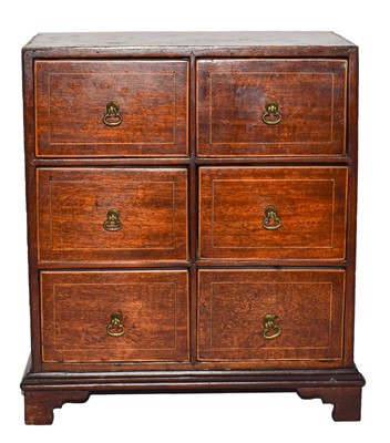 Lot 289 - A 19th century inlaid mahogany apprentice...