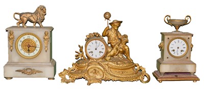 Lot 285 - A 19th century French gilt metal figural...