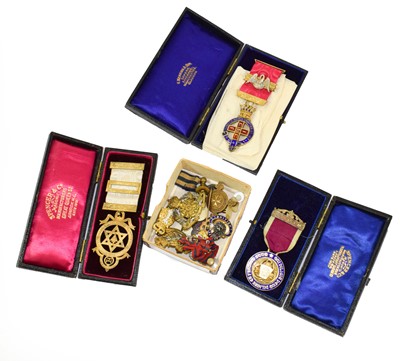 Lot 45 - A Miniature Albert Medal, bronze sea; two...