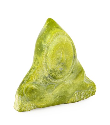 Lot 1061 - An Inuit Carved Stone Bust of a Man, 20th...