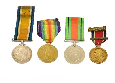 Lot 52 - A First/Second World War Trio, awarded to...