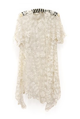 Lot 2035 - 20th Century Irish White Lace/Crochet Jacket...