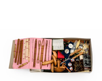 Lot 2136 - Assorted Sewing and Haberdashery Tools and...
