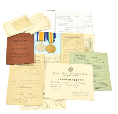 Lot 72 - A First World War Pair, comprising British War...