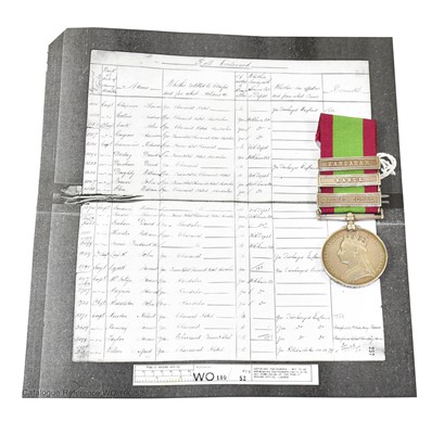 Lot 74 - An Afghanistan Medal 1878-80, with three...