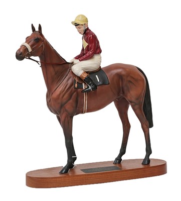 Lot 131 - Beswick Connoisseur Horse " Red Rum" - Brian Fletcher Up