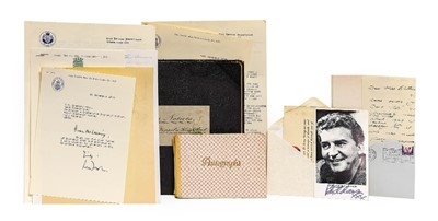 Lot 2053 - Political autographs including Denis Healey, Harold Wilson, Sir Keith Joseph, H. H. Asquith, etc.