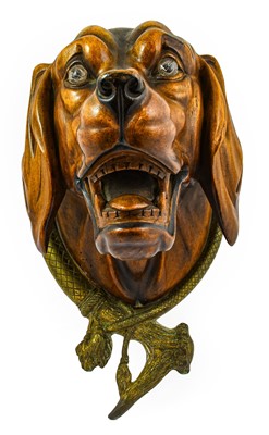 Lot 1035 - A Carved Walnut Wall Applique, circa 1900,...