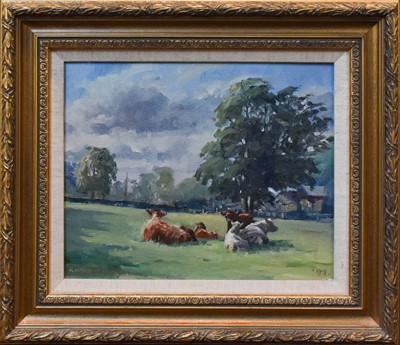 Lot 1161 - Robin Furness (b.1933) 
'David's Cattle -...