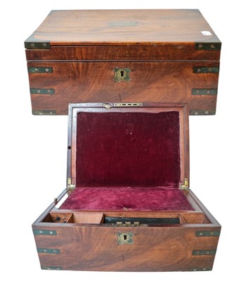 Lot 352 - A 19th century mahoghany writing slope
