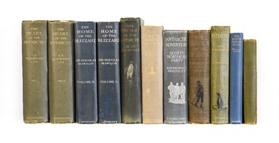 Lot 2183 - Shackleton (Ernest H.). The Heart of the Antarctic, 1st edition, 1909, & 8 others