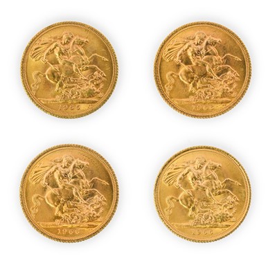 Lot 152 - Elizabeth II, Sovereigns (4), 1965 and 1966(3),...