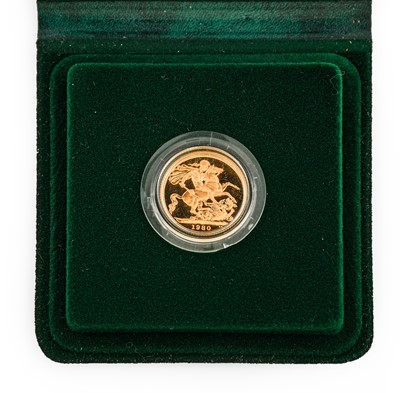 Lot 161 - Elizabeth II, Proof Sovereign, 1980, second...