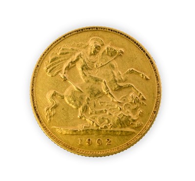 Lot 164 - Edward VII, Half Sovereign, 1902 matt proof,...