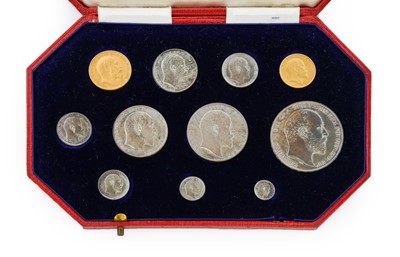 Lot 179 - Edward VII, short matt proof set, 1902,...