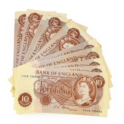 Lot 192 - Bank of England, 10 shillings, Fforde, (24)...