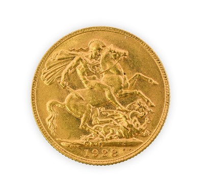 Lot 141 - George V, Sovereign, 1928 Perth mint, bare...