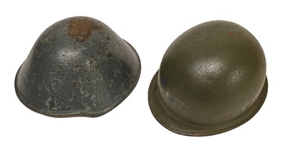 Lot 176 - A US Second World War M1 Combat Helmet, with...