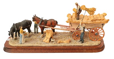 Lot 126 - Northumbria Figure Group 'Harvesting'