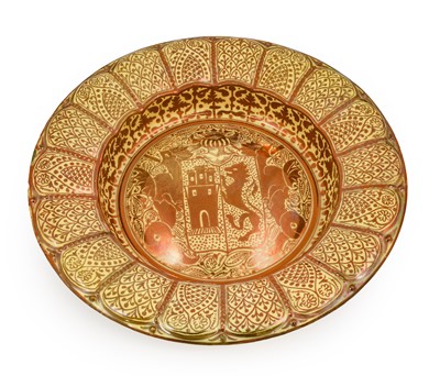 Lot 657 - An Hispano-Moresque Basin, in 16th century...