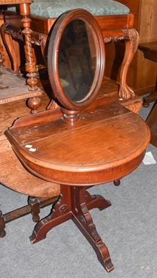 Lot 1404 - Victorian walnut two-tier stand and a...