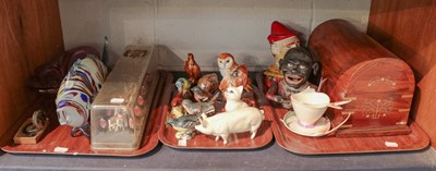Lot 268 - A group of misc items including, silver...