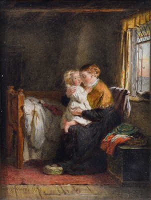 Lot 541 - George Hardy (1822-1909) "The Evening Prayer"...