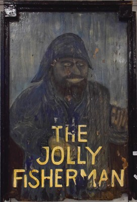 Lot 1291 - A late 19th century painted pub sign "THE...