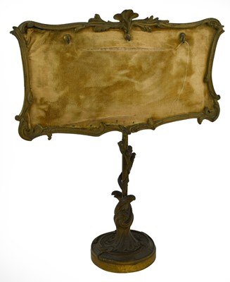 Lot 1057 - A Gilt Metal Portrait Miniature Stand, mid...