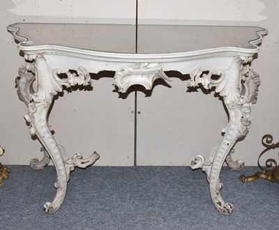 Lot 1271 - A mirrored console table in the Victorian...