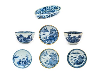 Lot 21 - A Chinese Porcelain Spoon Tray, mid 18th...
