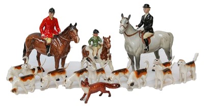 Lot 140 - Beswick Hunting Group