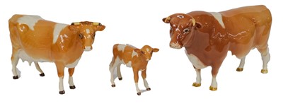 Lot 160 - Beswick Guernsey Cattle