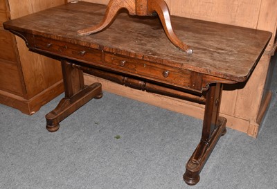 Lot 1392 - A George IV rosewood library table, 2nd...