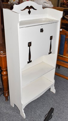 Lot 1231 - A painted ladies bureau, circa 1900, the fall...