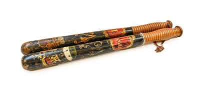 Lot 98 - A Victorian Walnut Truncheon to Upavon, the...
