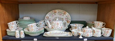 Lot 247 - A Minton Haddon Hall dinner/tea service (one...