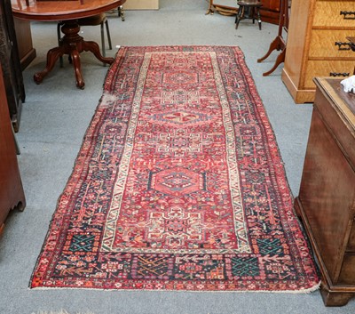 Lot 1220 - A Karaja rug, the raspberry field with a row...