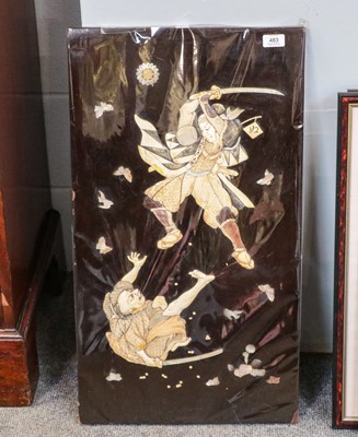 Lot 483 - A Japanese Shibayama panel