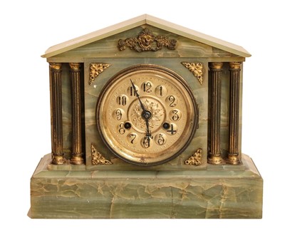 Lot 264 - A Victorian mahogany wheel barometer and a...