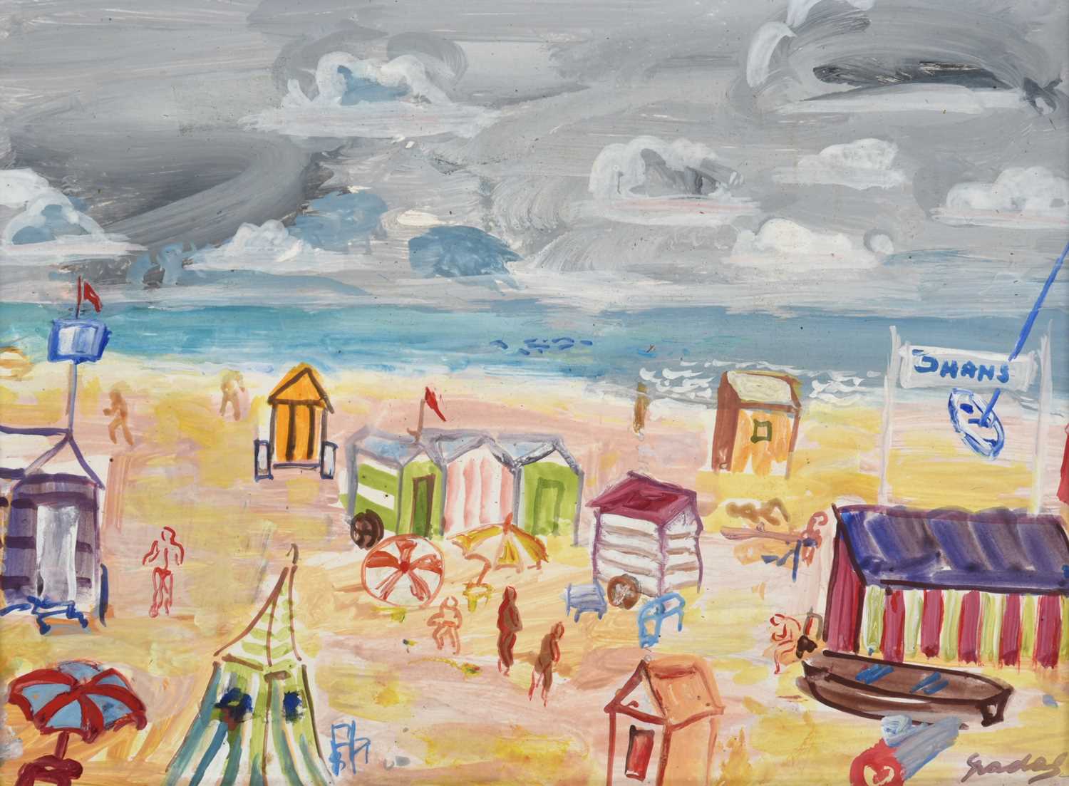Lot 2040 - Carlos Nadal (1917-1998) Spanish "Plage"...