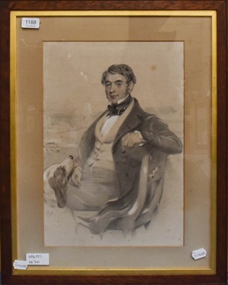 Lot 1188 - British School (19th Century) 
Portrait of a...